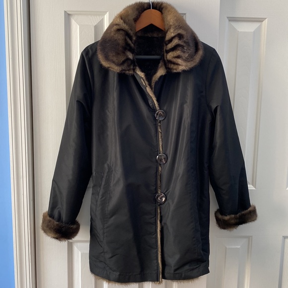 Faux Fur Mink Coat - Picture 4 of 12